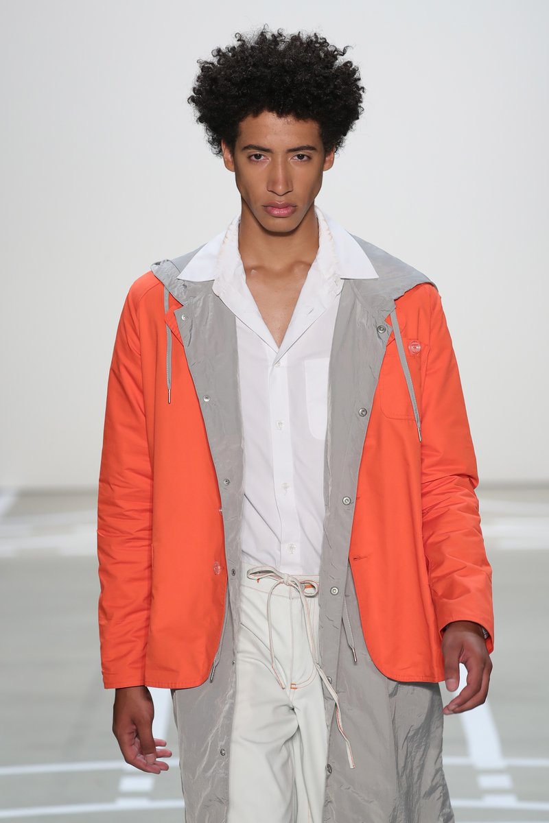 A model walks the runway in Telfar in New York, Sept. 8, 2016.Neilson Barnard/Getty Images for Telfar